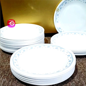 8.5inches CORELLE USA MORNING BLUE MICROWAVABLE PLATE • SOLD PER PC