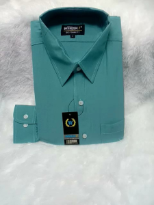 Wendya.T Kemeja Formal Reguler Warna TOSKA 86✓Kemeja Pria Polos Lengan Panjang