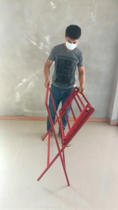 ราวเเขวนผ้าเหล็กพับได้
