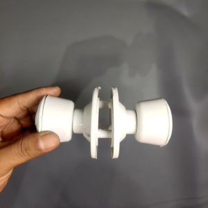 Tarikan Pintu PVC Bulat Gagang Pintu WC Plastik Handle Slot Putar