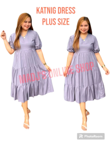 MADJs KATNIG DRESS PLUS SIZE CHALLIS FABRIC| M TO XL