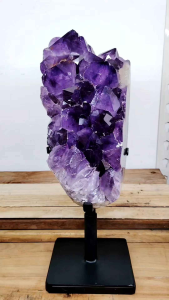 Natural Brazil High Grade Amethyst Crystal Druzy Ornament BAD05
