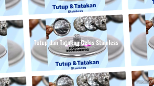 Tutup Gelas Stainless & Tatakan Gelas Tahan Lama
