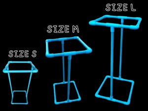 ที่แขวนถุงขยะ โครงแขวนถุงขยะ ขาแขวนถุงขยะ ที่แขวนถุงขยะจากท่อPVC
