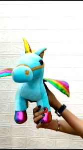 COD Mainan Anak Jogging Bull Boneka Matador Musik Boneka Unicorn Bisa Berjalan dan Bergoyang untuk Bernyanyi/Berjalan/Melompat dengan Musik/Boneka Sapi/Tali Unicorn/Jalan Anjing