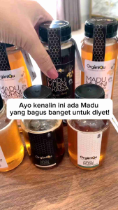 ORGANIQU Madu Murni Akasia 170gr madu kesehatan madu premium madu asli ORGANIQU