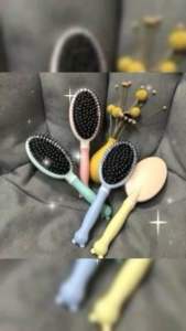 Lược Gai Tròn 6653 - Oval 6677 Chải Tóc Tay Cầm Đầu Thú Xinh Xắn - Tạo Kiểu Chuyên Nghiệp Gỡ Rối Uốn Phồng Massage Da Đầu