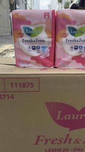 [ COMBO 3 GÓI] BĂNG VỆ SINH LAURIER FRESH &FREE  DÀY CÁNH 22CM 20 MIẾNG