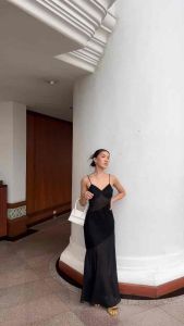 Kelynstudio - Summer rose เดรสยาว ใส่ออกงาน คาเฟ่ ทะเล