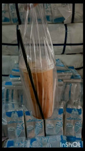 ถุงใส่แก้วน้ำ ถุงแก้วน้ำ ถุงตราปู ถุงใส่แก้วน้ำpe รุ่นแพ็ค3ชิ้น ตราปูฟ้า