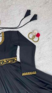 LAUNCHING NEW BEAUTIFUL SEQUENCE WORK GEORGETTE ETHNIC WEAR GOWN FOR BIG OCCASIONS