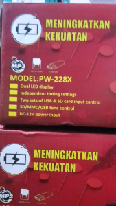 ampli pemanggil walet dat 228 2 player