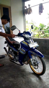 SLENCER SILINCER SLINCER DAENG SEGI 6 BLUE INLET 50MM BUAT ALL MOTOR READY