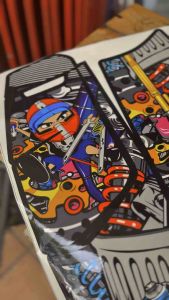 striping sticker pelindung dasbord laci nmax new