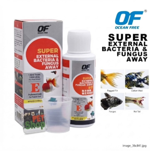 Ocean-Free Super External Bacteria & Fungus Away 120ml - Aquarium Fish Disease Treatment Medicine
