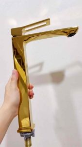 New product!New arrived High tap gold colour series for top mounted basin use-30Cm height