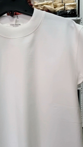 Áo thun nữ baby tee trơn (cotton 100% 250gsm) - Màu Đen Trắng Kem Cafe Xanh Bích Đỏ đô