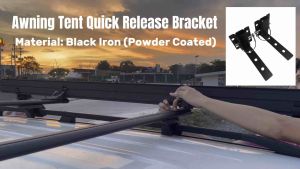 Quick Release Mount Bracket (Black Iron) for Car Awning Tent
