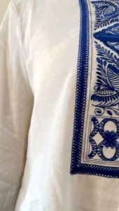 Kemeja Wanita Bordir Embroidered Embroidery Etnik & Kasual Boho Vintage