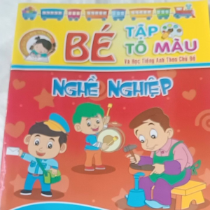 Combi 10 Quyền TÔ MÀU VÀ HỌC TIẾNG ANH THEO CHỦ ĐỀ CHO BÉ