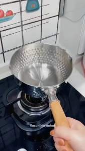 Panci mie rebus/ panci susu UK 18 stainless gagang kayu