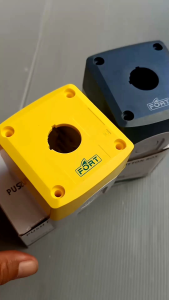 Box push button GOB 1-2-3 lobang 22mm yellow/grey Fort