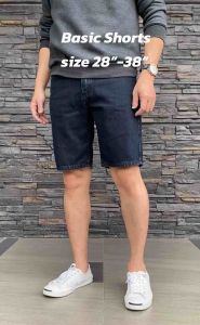 TPPJEANS Shorts Denim กางเกงยีนส์ขาสั้นชาย ทรงปกติ ความยาวเหนือเข่า สีมิดไนท์บลูเข้ม ทรงสวย ใส่สบาย Size 28-38 รับชำระปลายทาง