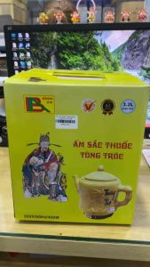 Ấm sắc thuốc Tùng Trúc BA-2086 dung tích 3.2L 450W chất liệu gốm Bát Tràng cao cấp - Hàng chính hãng