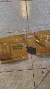 กระเป๋าช่าง 11 ช่อง พร้อมเข็มขัดคาดเอว Eagle One หนังแท้ ทนทาน ใช้งานสะดวก