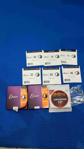 Martin and Co. Acoustic or ELIXIR PHOSPHOR BRONZE NANOWEB Guitar Strings Set