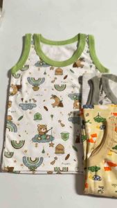3Pcs Kaos Singlet Anak Bayi Balita Motif SNI Super Premium