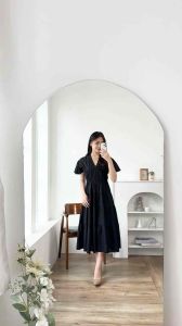 DRES MAXI KATUN LINEN PREMIUM: Elegan & Nyaman