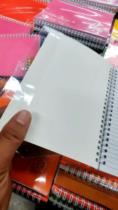10pcs. 80Leaves Spiral Spring with Plastic Cover WriteRight Notebooks Writing