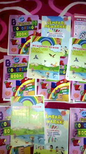 34 Kertas Mewarnai Edisi Hewan Darat Laut dan Udara