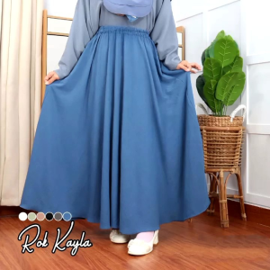 rok Kayla rok umbrella bahan cringkle airflow/rok wanita terbaru