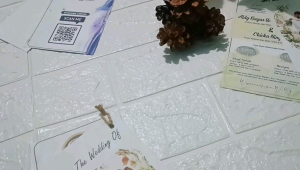 50 Pcs Undangan Pernikahan 2 Layer