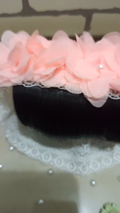 Frill Bandana Anak Bayi Model Poni Rambut Hitam