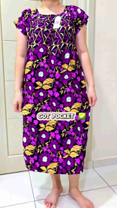 BAJU BATIK KOTAK TANGAN BAJU BATIK TIDUR FREE SIZE Baju Batik