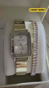 Anne Klein Women’s Gold-tone Bracelet Watch | Japan Movement