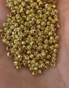 Sỉ 500 charm viên bi titan vàng 3li bền đẹp mic vòng tay vòng cổ