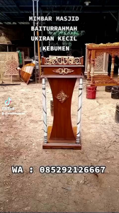 Mimbar Masjid Atau Mushola Kayu Jati Ukuran Kecil