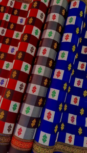 Kain bali motif poleng bsw catur kotak hitam putih meteran