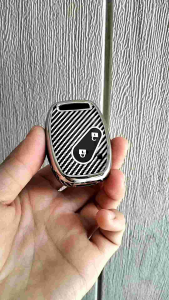 SARUNG CASING KUNCI REMOTE JAZZ BRIO FREED MOBILIO CR-V CARBON CHROME LIMITED EDITION