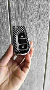 SARUNG CASING KUNCI REMOTE TOYOTA INNOVA REBORN KUNCI LIPAT CARBON CHROME LIMITED EDITION