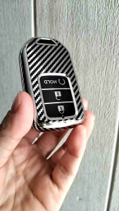 SARUNG CASING KUNCI REMOTE HONDA BR-V WRV 2022 CITY HATCHBACK CARBON CHROME