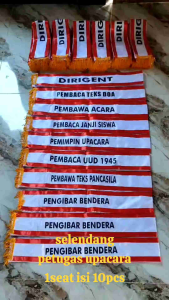 selendang upacara/selempang petugas upacara/petugas upacara sablon