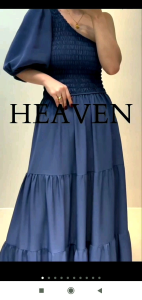 HEAVEN VENUS CUT PUFF SLEEVE MAXI DRESS (sobrang ganda) SMALL TO XL FRAME