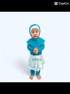 Naiya Kids Muslimah Swimsuit / Baju Renang Anak