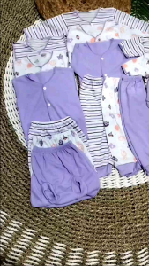 Paket Setelan Baju Bayi Baru Lahir Hemat 18 pcs 9 Setel