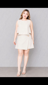 CHENEE TERNO SKORT Freesize L-Xl Sleeveless Top